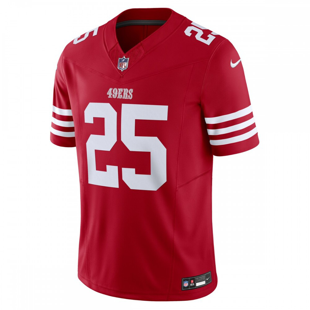 Elijah Mitchell San Francisco 49ers Nike Vapor F.U.S.E. Limited Jersey - Scarlet-GridironStore